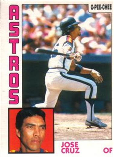 1984 O-Pee-Chee Baseball Cards 189     Jose Cruz